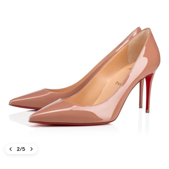 Louboutin Kate 85 Heel in Patent Blush - Picture 10 of 11